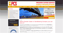 Desktop Screenshot of precisioncoating.com.au